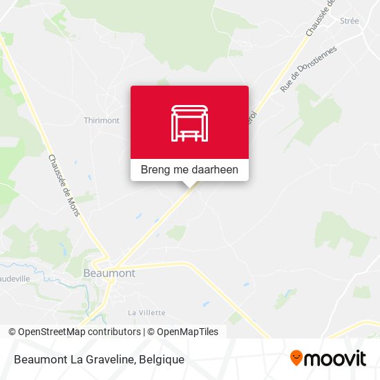 Beaumont La Graveline kaart