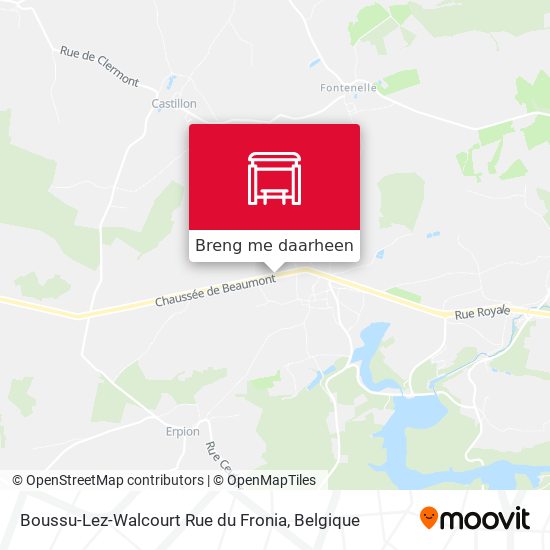 Boussu-Lez-Walcourt Rue du Fronia kaart