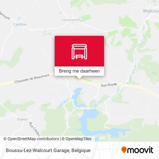 Boussu-Lez-Walcourt Garage kaart