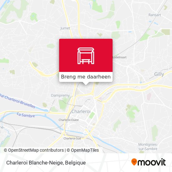 Charleroi Blanche-Neige kaart