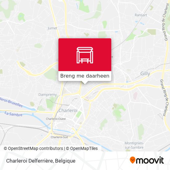 Charleroi Delferrière kaart