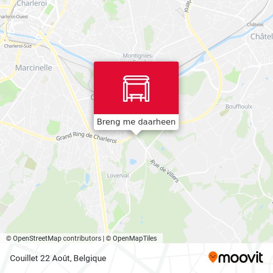 Couillet 22 Août kaart