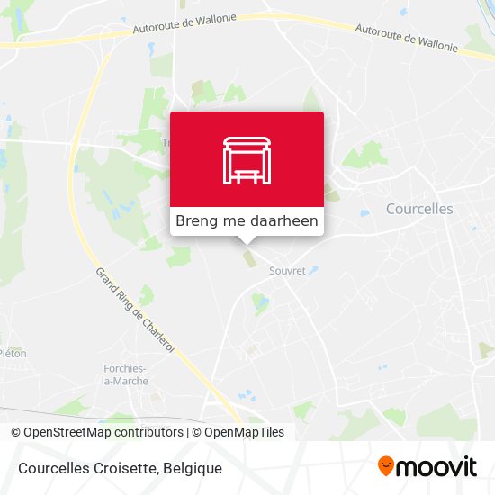 Courcelles Croisette kaart