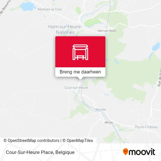 Cour-Sur-Heure Place kaart