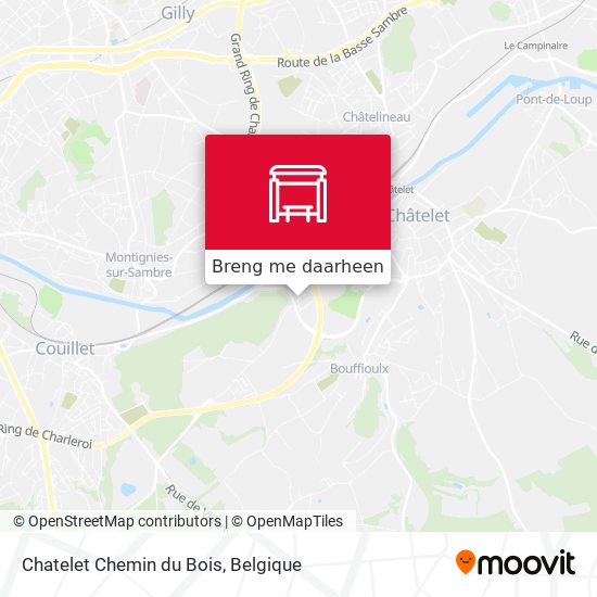Chatelet Chemin du Bois kaart