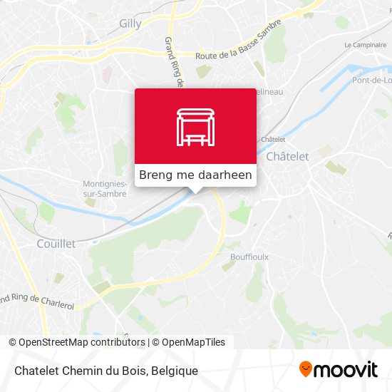 Chatelet Chemin du Bois kaart