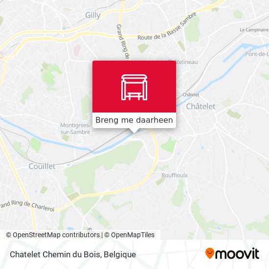 Chatelet Chemin du Bois kaart