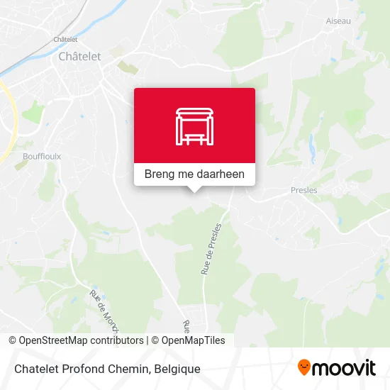 Chatelet Profond Chemin kaart