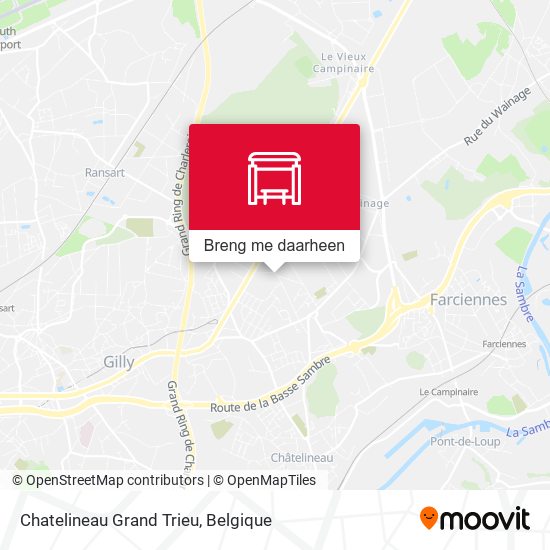 Chatelineau Grand Trieu kaart
