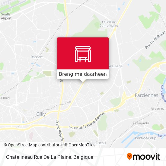 Chatelineau Rue De La Plaine kaart