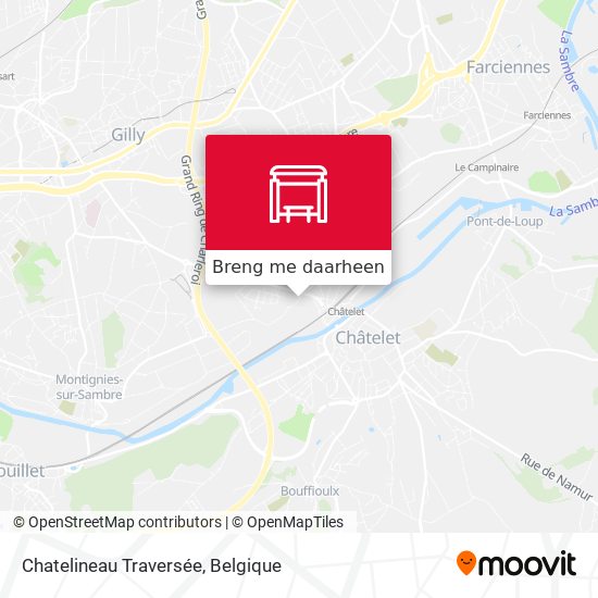 Chatelineau Traversée kaart