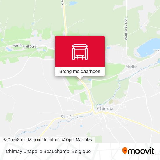 Chimay Chapelle Beauchamp kaart