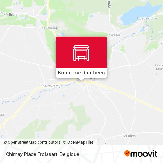 Chimay Place Froissart kaart