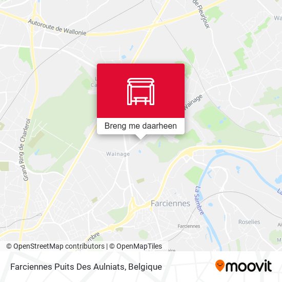Farciennes Puits Des Aulniats kaart