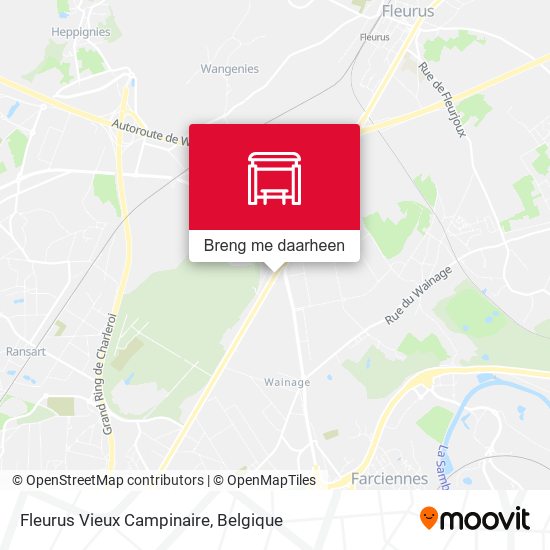 Fleurus Vieux Campinaire kaart