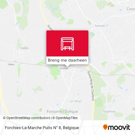 Forchies-La-Marche Puits N° 8 kaart