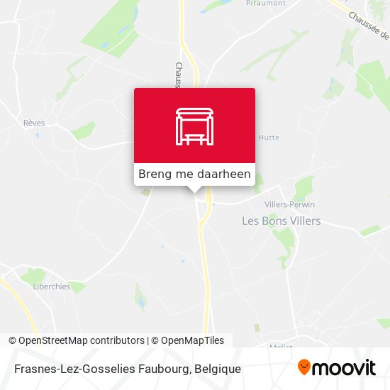 Frasnes-Lez-Gosselies Faubourg kaart