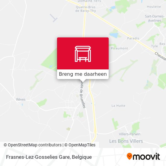 Frasnes-Lez-Gosselies Gare kaart