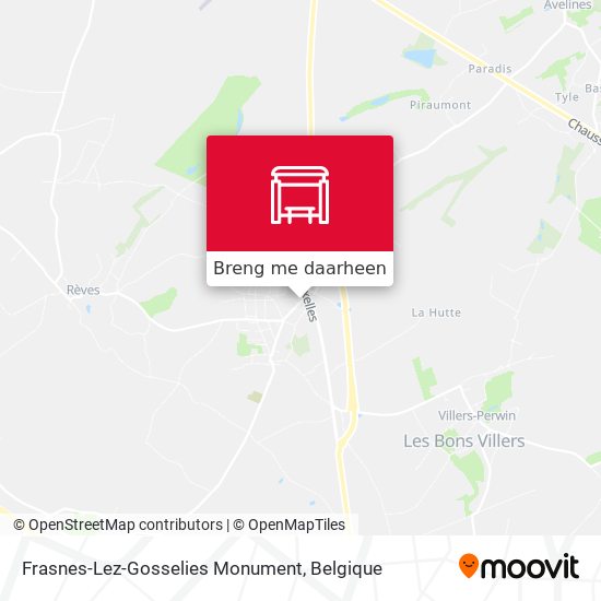 Frasnes-Lez-Gosselies Monument kaart