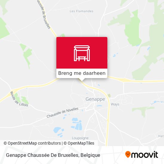 Genappe Chaussée De Bruxelles kaart