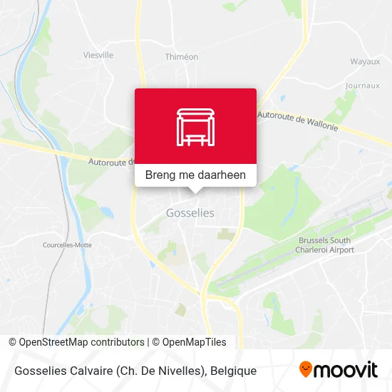 Gosselies Calvaire (Ch. De Nivelles) kaart