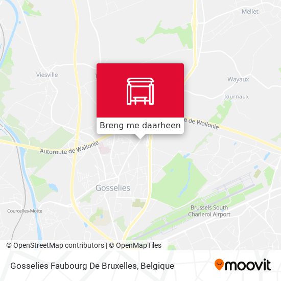 Gosselies Faubourg De Bruxelles kaart