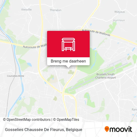 Gosselies Chaussée De Fleurus kaart