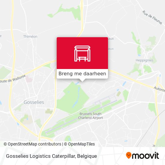Gosselies Logistics Caterpillar kaart