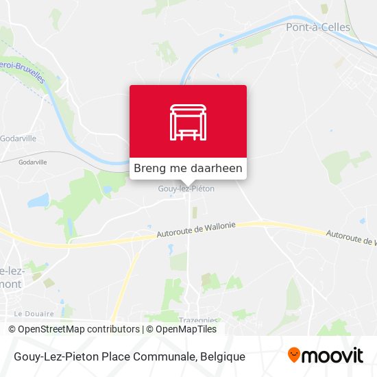 Gouy-Lez-Pieton Place Communale kaart