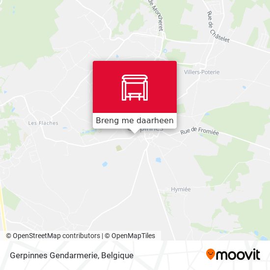 Gerpinnes Gendarmerie kaart