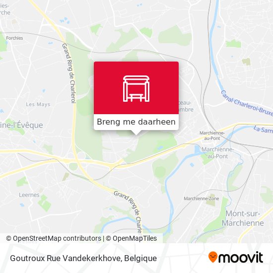Goutroux Rue Vandekerkhove kaart