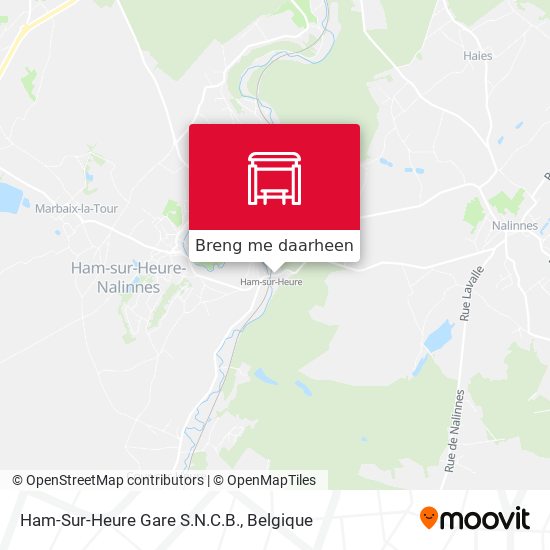 Ham-Sur-Heure Gare S.N.C.B. kaart