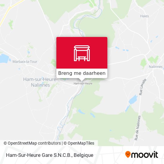 Ham-Sur-Heure Gare S.N.C.B. kaart