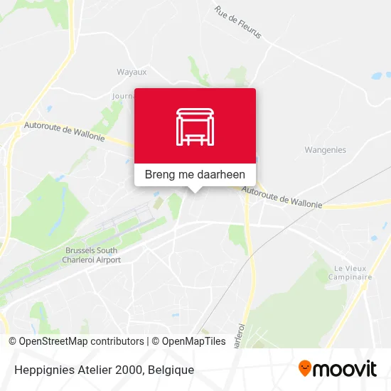 Heppignies Atelier 2000 kaart