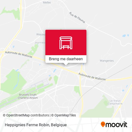 Heppignies Ferme Robin kaart