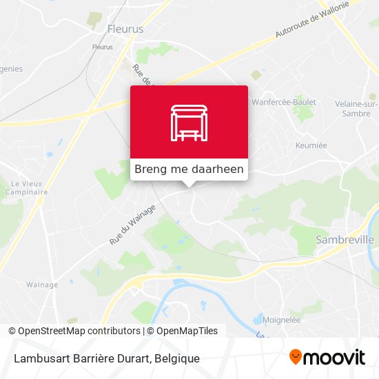 Lambusart Barrière Durart kaart