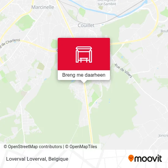 Loverval Loverval kaart