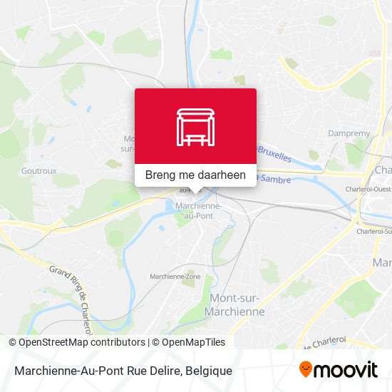 Marchienne-Au-Pont Rue Delire kaart