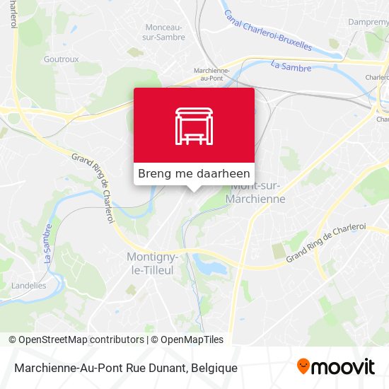 Marchienne-Au-Pont Rue Dunant kaart