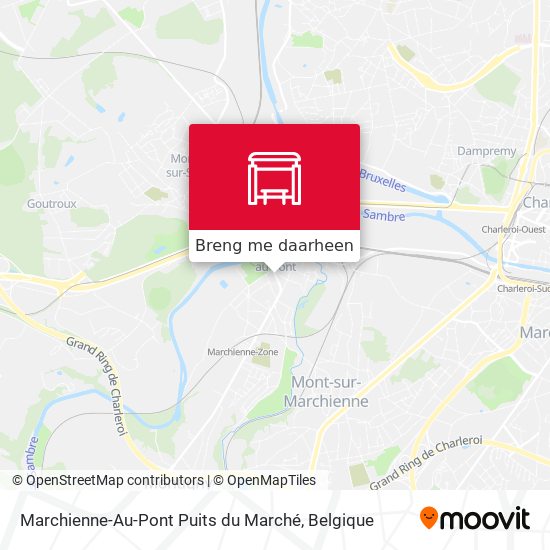 Marchienne-Au-Pont Puits du Marché kaart