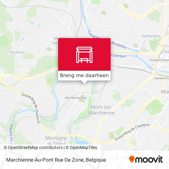 Marchienne-Au-Pont Rue De Zone kaart
