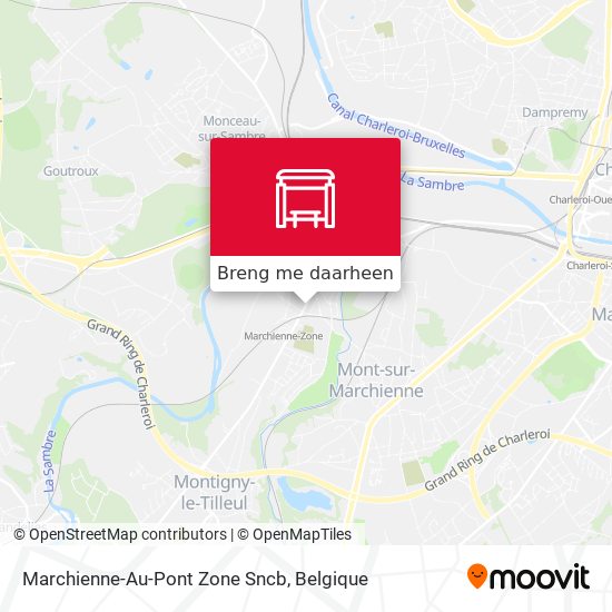 Marchienne-Au-Pont Zone Sncb kaart