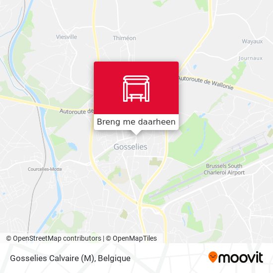 Gosselies Calvaire (M) kaart