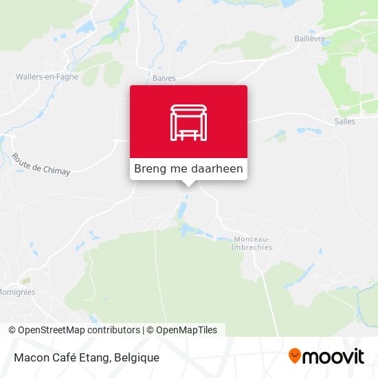 Macon Café Etang kaart
