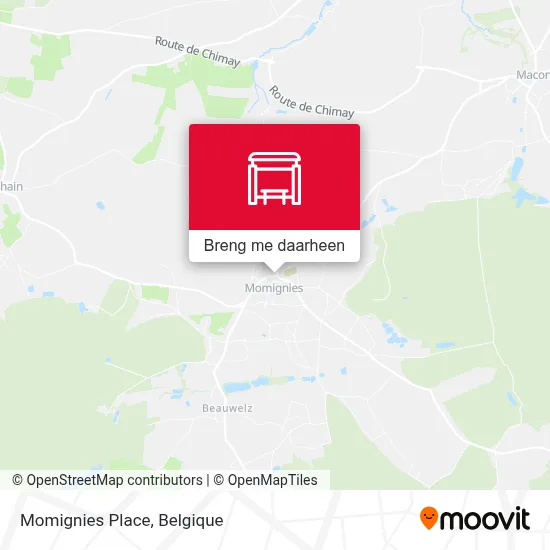 Momignies Place kaart