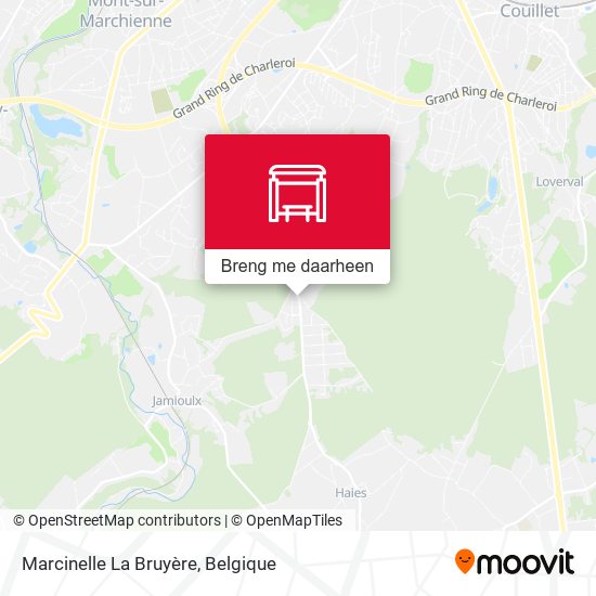 Marcinelle La Bruyère kaart