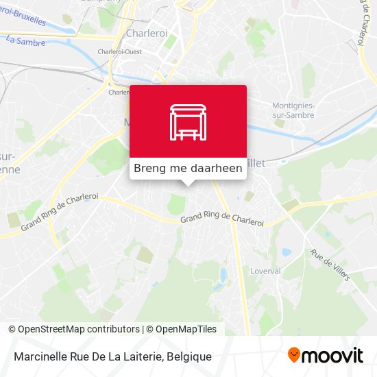 Marcinelle Rue De La Laiterie kaart