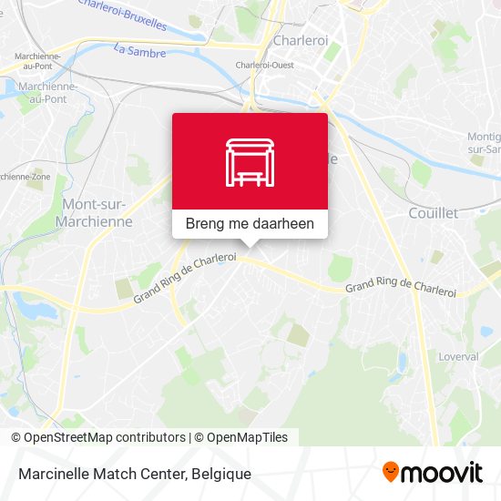 Marcinelle Match Center kaart