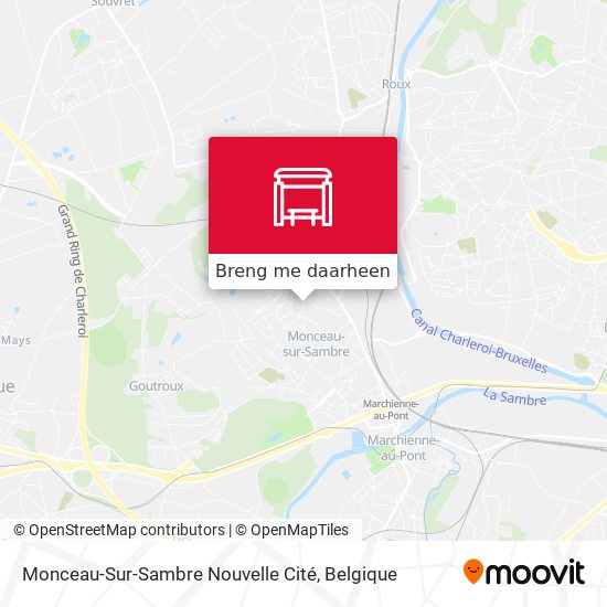 Monceau-Sur-Sambre Nouvelle Cité kaart