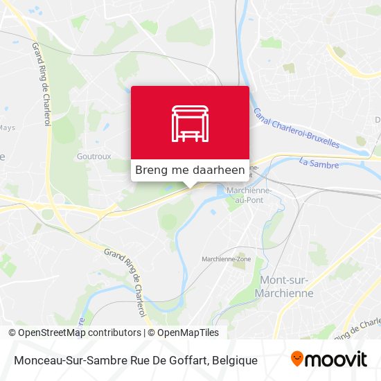 Monceau-Sur-Sambre Rue De Goffart kaart